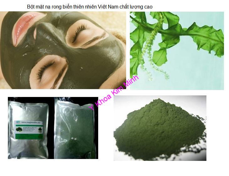 Bột mặt nạ rong biển thi&ecirc;n nhi&ecirc;n Việt Nam chất lượng cao Y Khoa Kim Minh