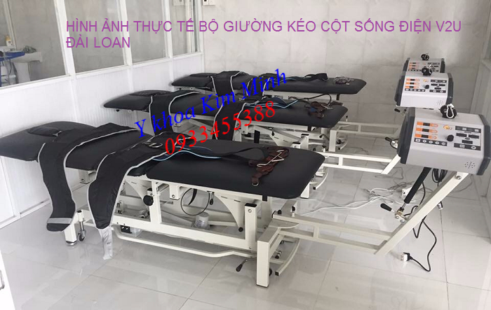 Đại lý nhập khẩu giường kéo cột sống điện Đài Loan V2U - Y Khoa Kim Minh 0933455388