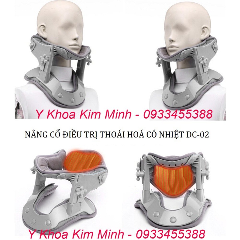 Đai nâng cổ điều trị xẹp đĩa đệm, thoái hoá đốt sống cổ Đai nâng cổ có nhiệt DC-02 hỗ trợ điều trị thoái hoá cột sống cổ