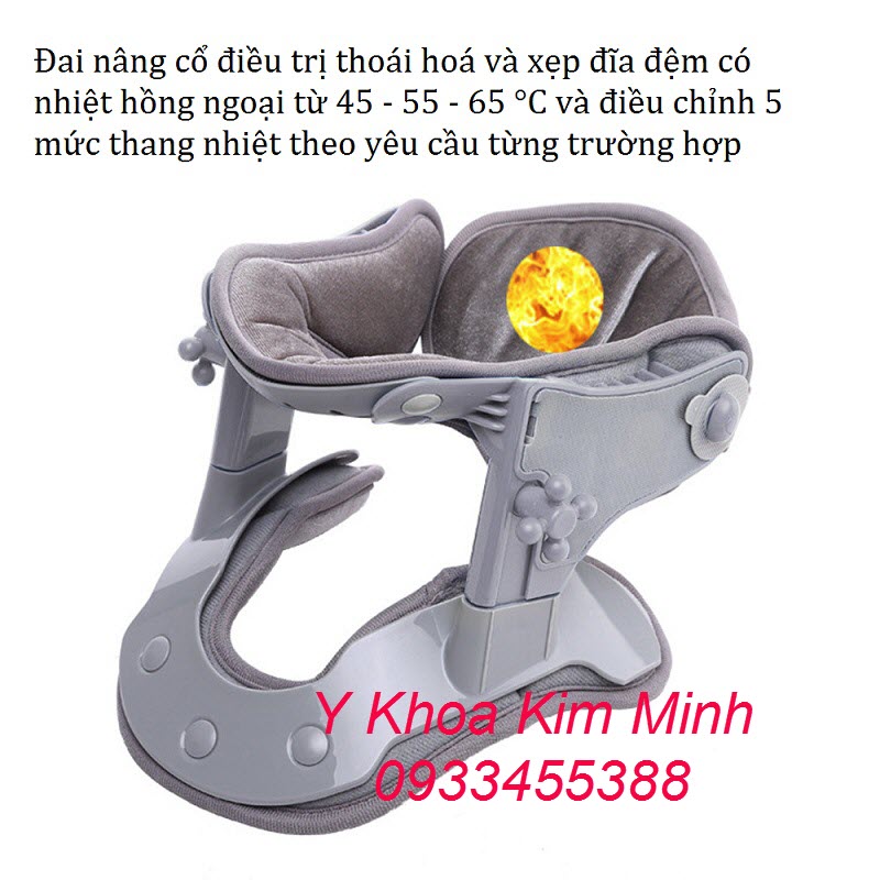 Chỉnh nhiêt lượng hồng ngoại giúp chữa bệnh thoát hoá và thoát vi đĩa đệm cổ nhanh hơn Đai nâng cổ chữa bệnh đau cột sống và thoát vị đĩa đệm bán tại Tp.HCM