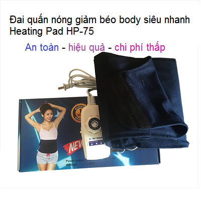 Heating Pad HP-75, dai nhiet quan nong giam beo bung sieu nhanh - Y Khoa Kim Minh