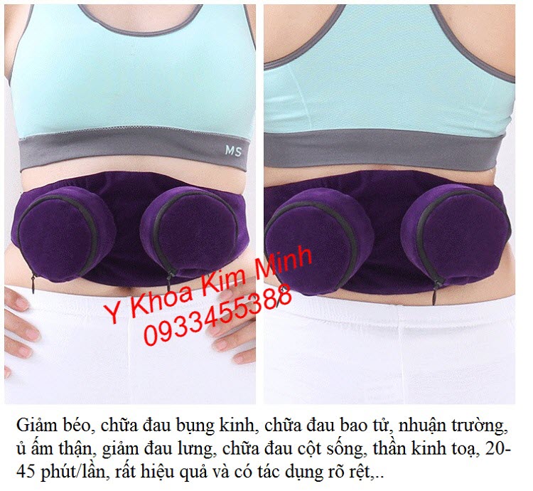 Dùng đai xông ngải cứu chữa đau cột sống, dưỡng thận, làm ấm thận, chữa đau bụng kinh - Y khoa Kim Minh