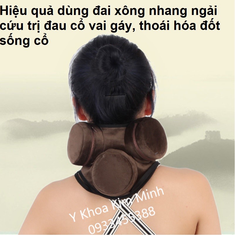 Đai xông nhang ngải cứu trị thoái hóa đốt sống cổ