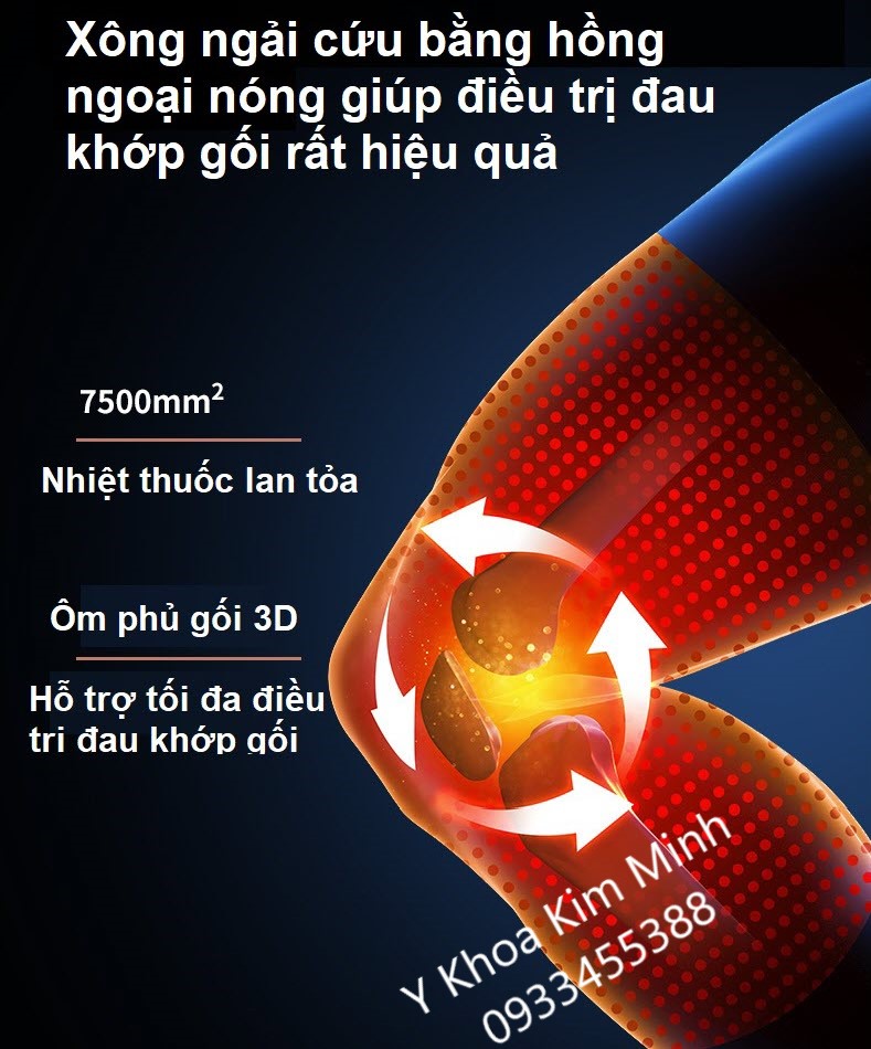 Đai bó ngải cứu bằng nhiệt hồng ngoại KM906B