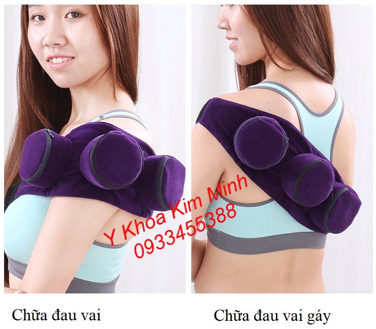 Đai xông thuốc ngải cứu 3 bầu chữa bệnh đau cổ vai gáy - Y khoa Kim Minh