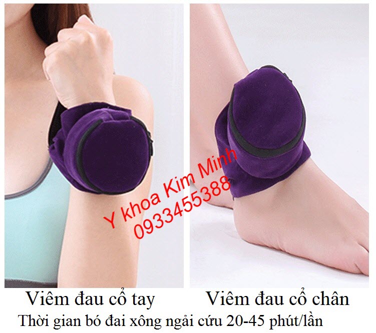 Dùng đai xông ngải cứu 1 bầu đồng trị viêm đau cổ tay, viêm đau cổ chân mắt cá nhân rất hiệu quả - Y khoa Kim Minh