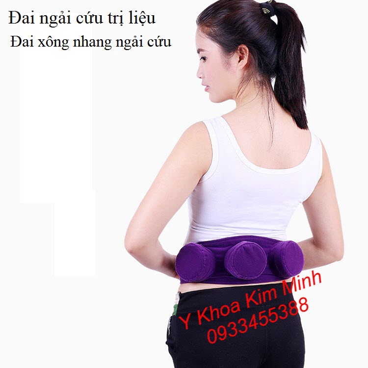 Đai xông nhang ngải cứu trị liệu giảm đau cột sống, thoát vị đĩa điệm ,thần kinh toạ 3 cục bầu đồng - Y khoa Kim Minh