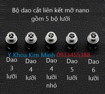 Bộ dao cắt mỡ nano, cắt liên kết mỡ tạo liên kết đơn mỡ dùng trong phẫu thuật thẩm mỹ