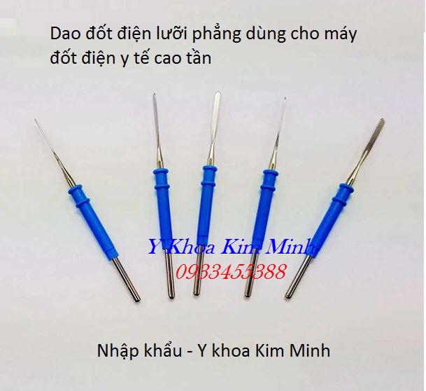 Dao cắt đốt điện phẳng tái sử dụng của máy cắt đốt cao tần y tế - Y khoa Kim minh