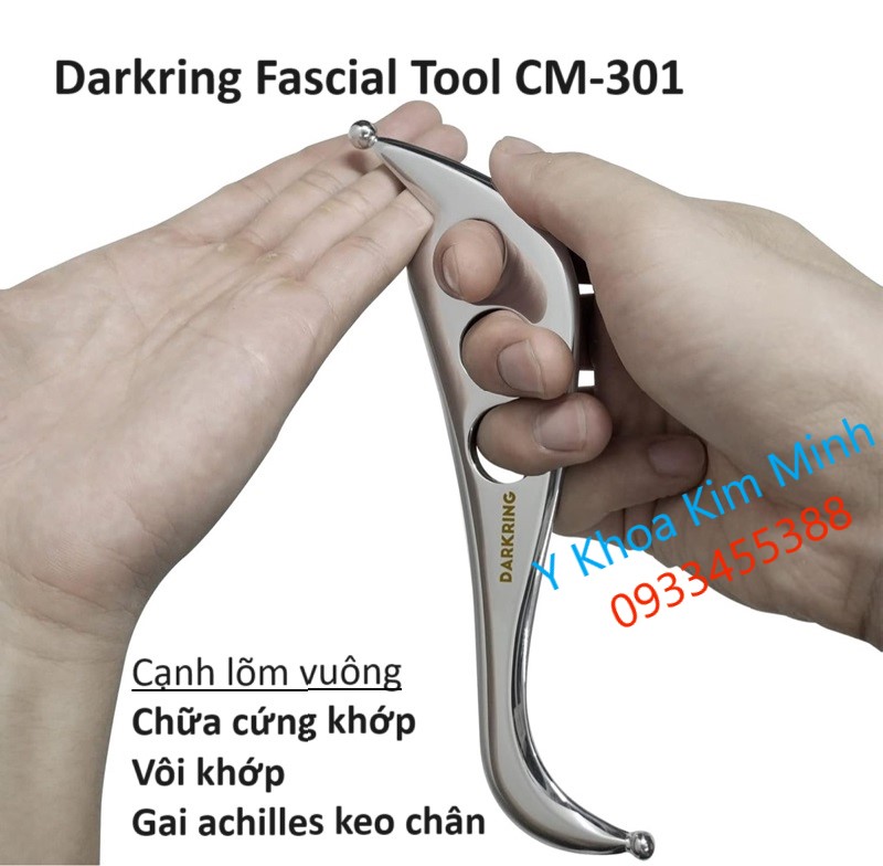 Darkring Fascia Tool CM-301A dụng cụ điều trị viêm gai gót chân, vôi khớp ngón tay chân