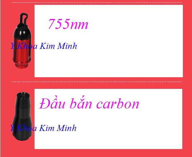 Đầu bắn laer 755nm, đầu bắn máy laser chuyên dùng trẻ hóa da cao cấp - Y khoa Kim Minh