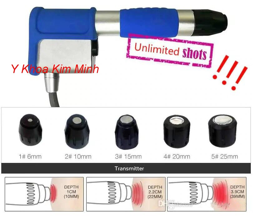 Đầu bắn máy xung kích gồm 5 cái, loại tốt không giới hạn shot bắn Đầu bắn máy xung kích shockwave KSW11 chất lượng