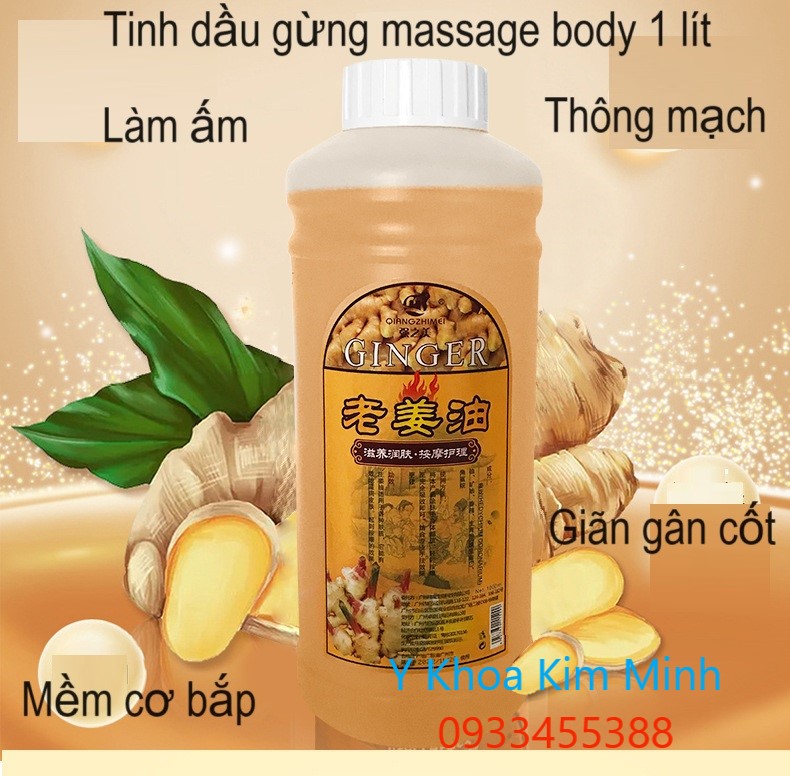 Chai tinh dầu masage body dùng cho ngành vật lý trị liệu