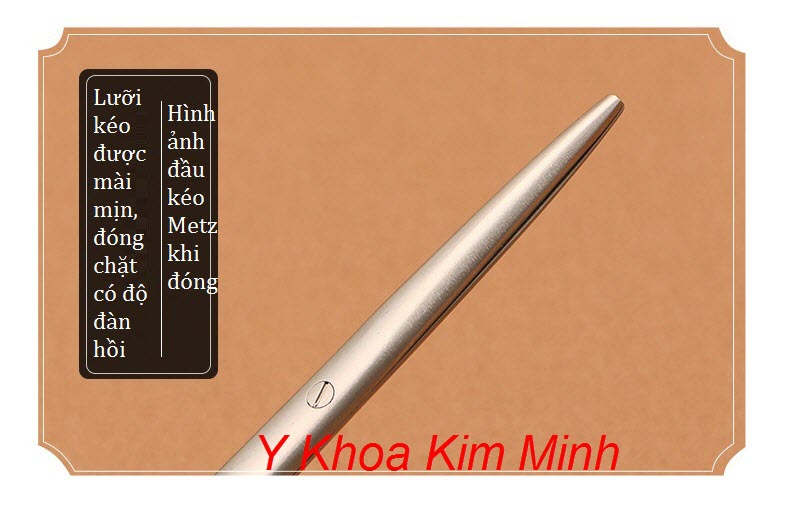 Ảnh lưỡi kéo metzenbaum khi đóng