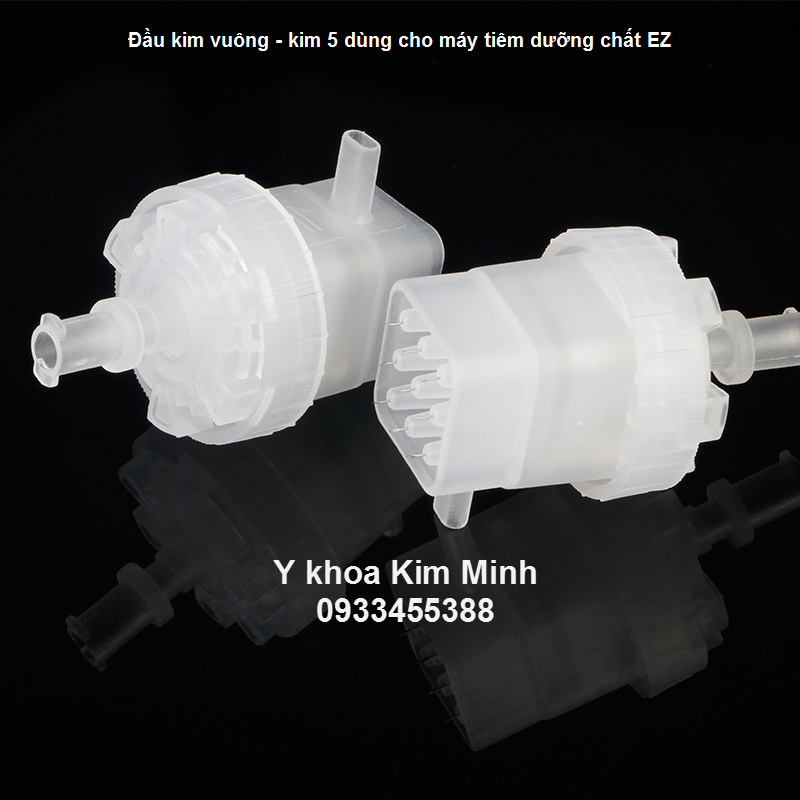Đầu kim vuông 5 kim dùng cho máy tiêm dưỡng chất EZ Dau kim vuong - dau kim 5 dung cho may tiem duong chat EZ - Y khoa Kim Minh