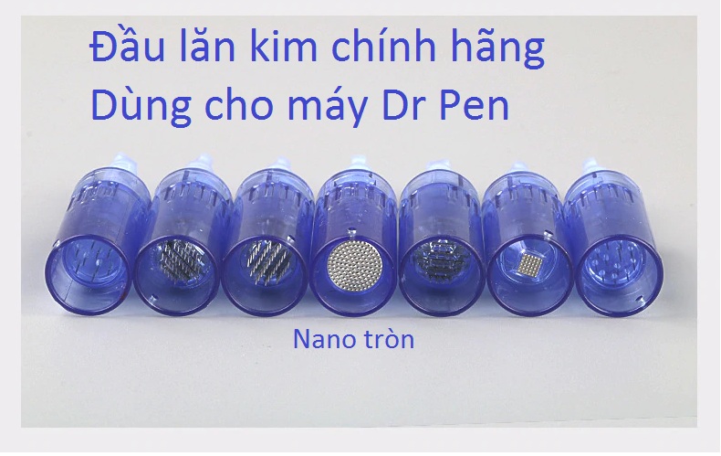 Đầu nano tròn xanh dùng phi kim cấy tảo hồng sâm Đầu nano tròn xanh hàng chính hãng Dr Pen