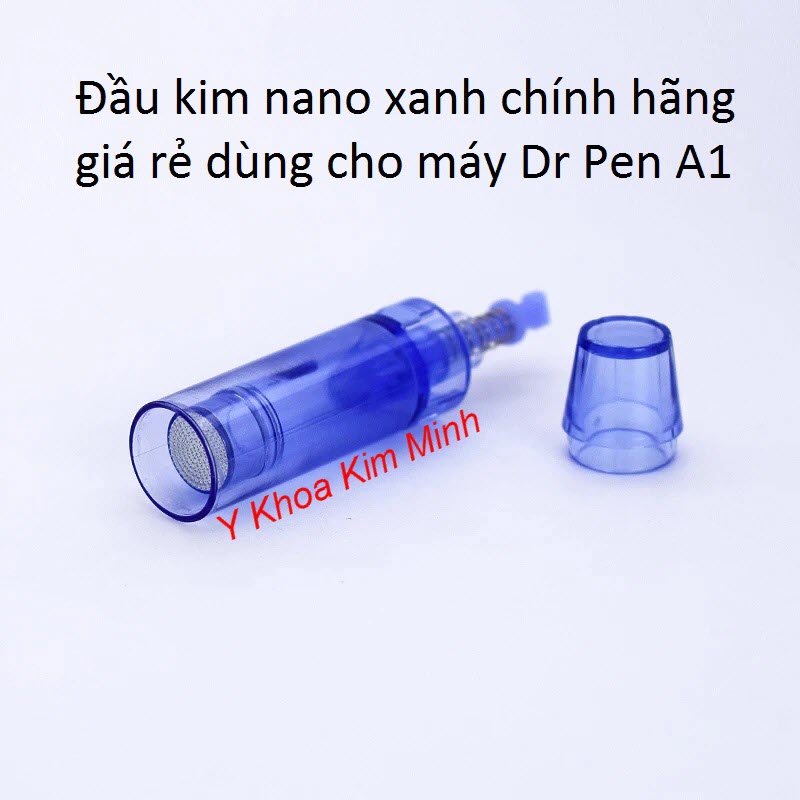 Đầu nano tròn xanh, lò xo dài, dùng cho máy Dr Pen A1 Đầu kim nano tròn xanh dùng cho máy Dr Pen A-1