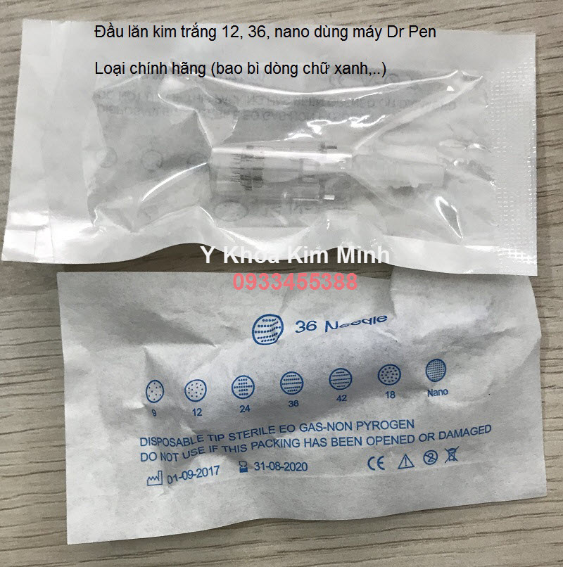 Dau lan kim trang 12, 36, nano dung cho may Dr Pen, loai kim lan chinh hang - Y Khoa Kim Minh 0933455388