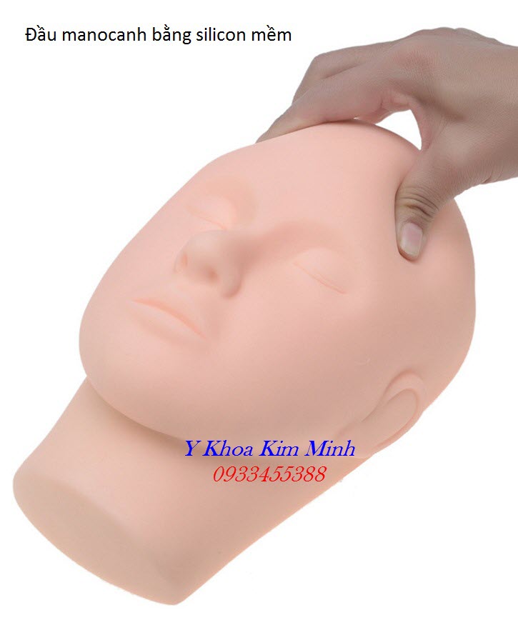 Đầu người manocanh mềm dùng cho thẩm mỹ, phun xăm, y tế chất lượng cao bán giá sỉ tại Y Khoa Kim Minh