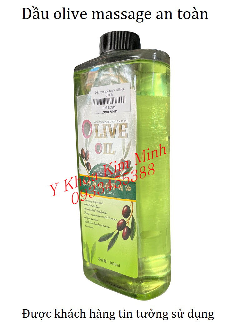 Tinh dầu ô live massage body không gây tổn hại cho da
