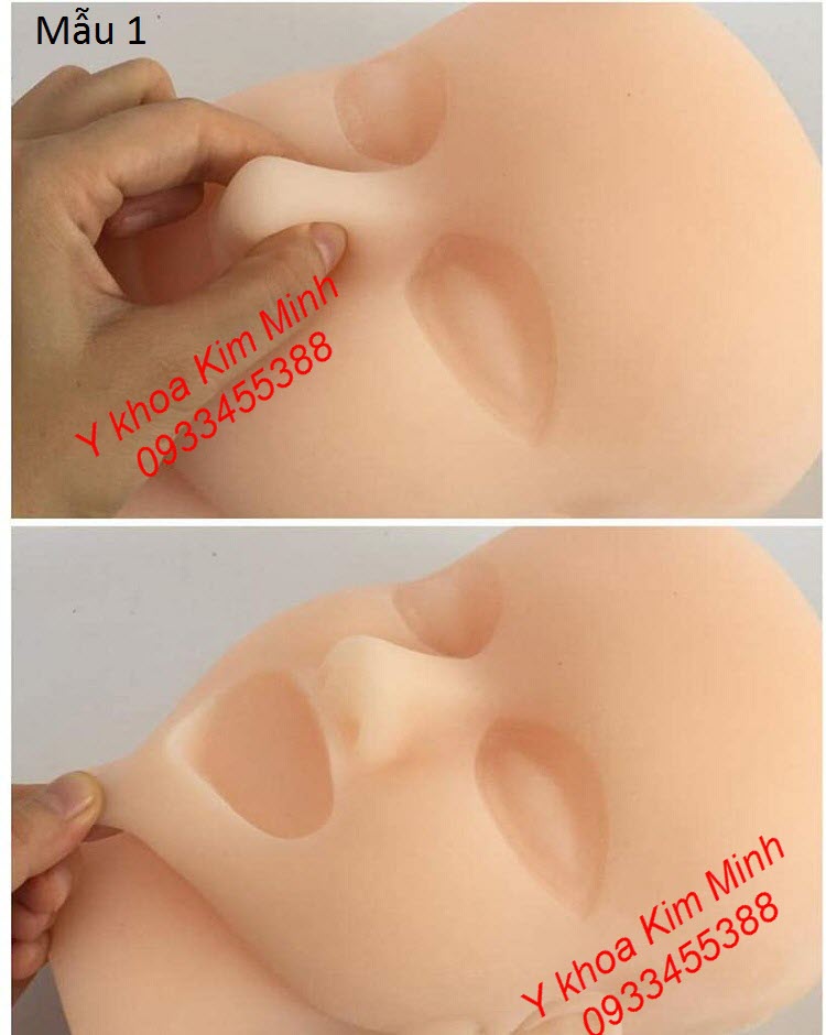 Đầu giả bằng silicon mềm hoc tiêm filler, cấy chỉ nâng cơ nâng mũi - Y khoa Kim Minh