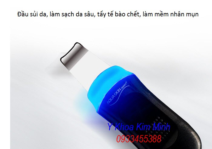 Đầu sủi da siêu âm, công nghệ tẩy tế bào chết làm sạch da sâu mới nhất máy AquaSkin Smart - Y khoa Kim Minh