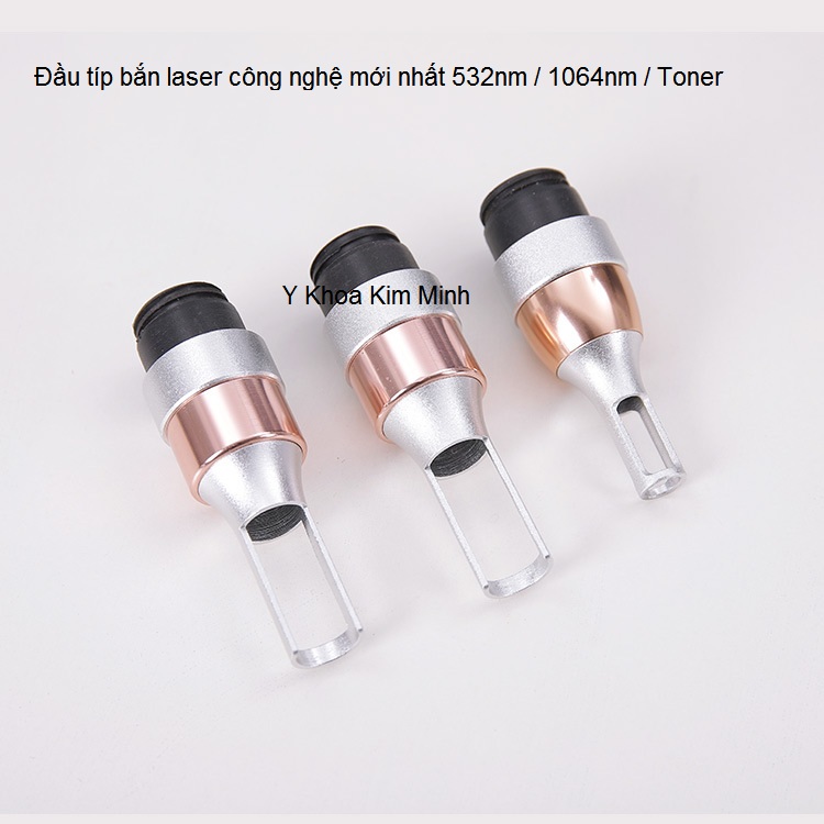 Đầu tip bắn laser công nghệ mới nhất 532nm/1064nm/Toner - Y Khoa Kim Minh Dau tip ban laser cong nghe moi nhat may OPT Elight KL-218 - Y khoa Kim Minh