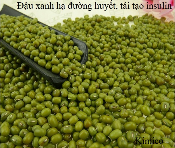Đậu xanh có tác dụng giảm đường huyết, tăng bài tiết insulin, tốt cho người bệnh tiểu đường, đái tháo đường