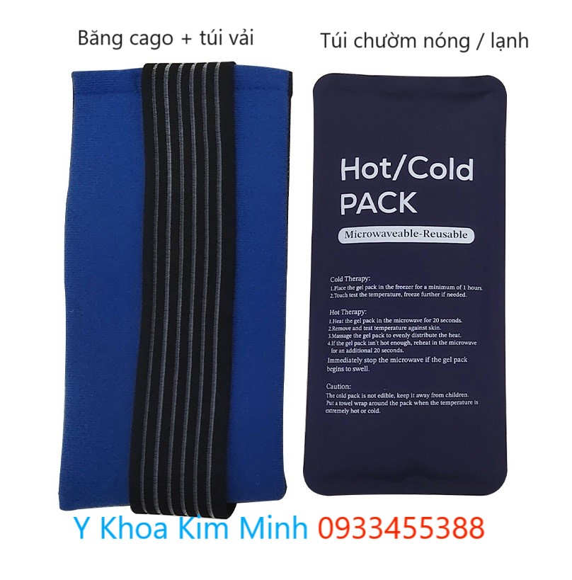 Băng cago túi vải túi gel chườm nóng lạnh giúp giảm đau chườm giảm sưng