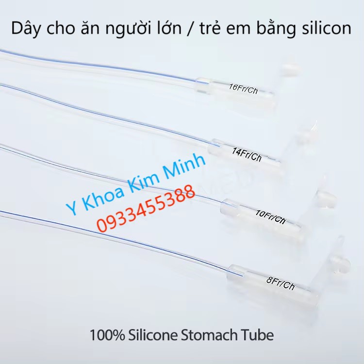 Dây cho ăn người lớn trẻ em bằng silicon có nắp bán ở Tp.HCM