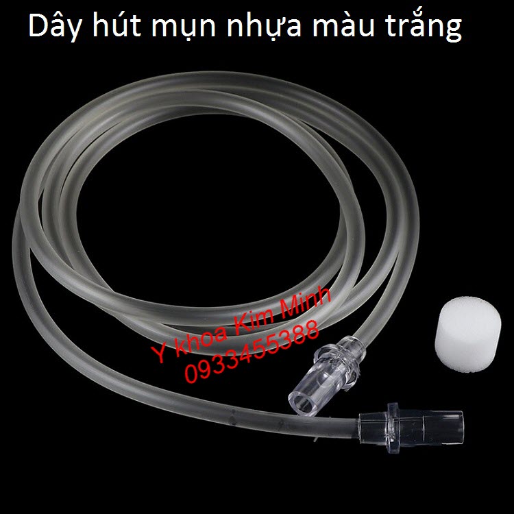 Dây hút mụn nhựa màu trắng của máy chăm sóc da - Y khoa Kim Minh