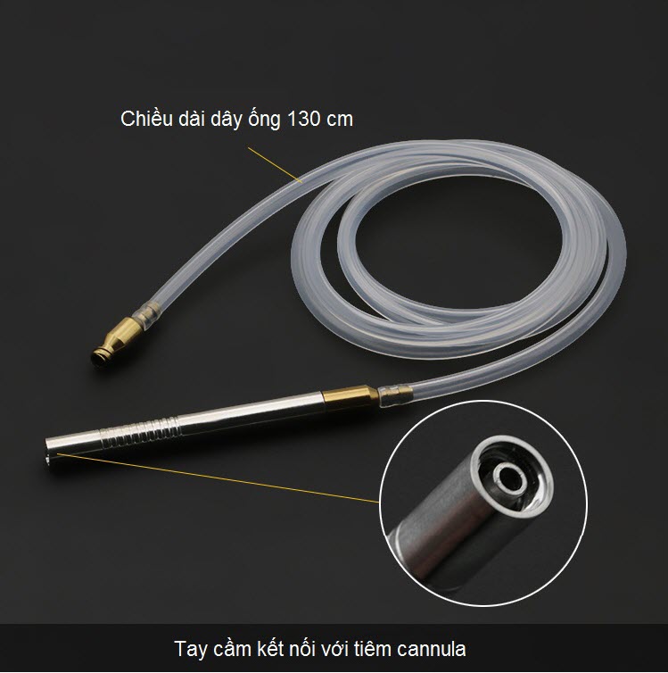 Day noi bom tiem voi cay kim cannula dung cho hut mo bung va tiem filler - Y Khoa Kim Minh 0933455388
