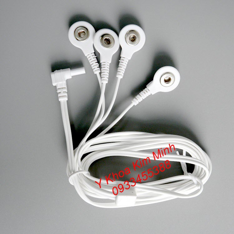 Dây nối miếng dán xung điện với máy massage xung điện Aukewel 8 miếng dán - Y khoa Kim Minh