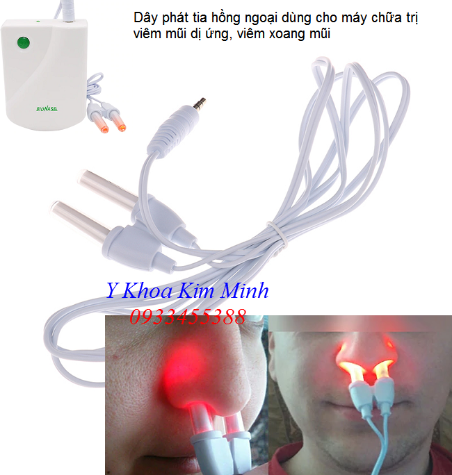 Dây phát tia hồng ngoại dùng cho máy chữa viêm mũi dị ứng, viêm xoang - Y Khoa Kim Minh 0933455388