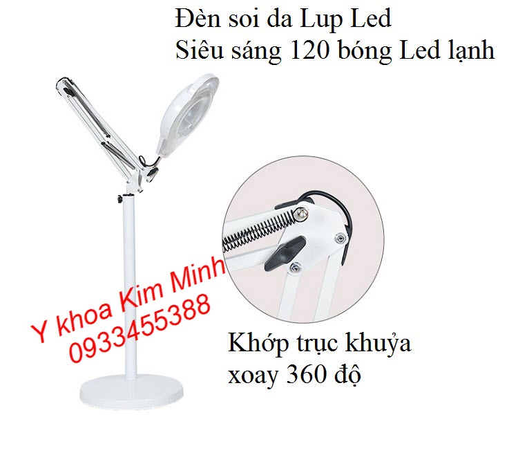 Đèn Lup Led dùng cho Spa Thẩm Mỹ Viện bán tại Tp.HCM có 120 bóng Led Lạnh - Y Khoa Kim Minh