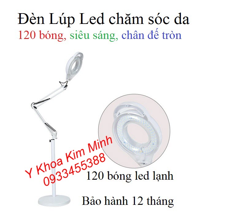 Đèn Lup Led chăm sóc da 120 bóng Led ánh sáng lạnh siêu sáng - Y khoa Kim Minh