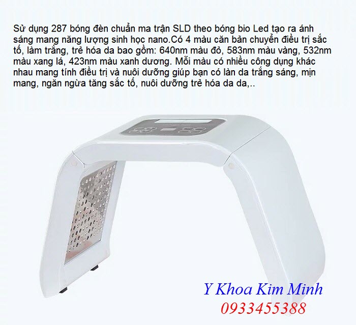 PDT Omega Light BioLed 4 Colors Technology of Korea - Y khoa Kim Minh