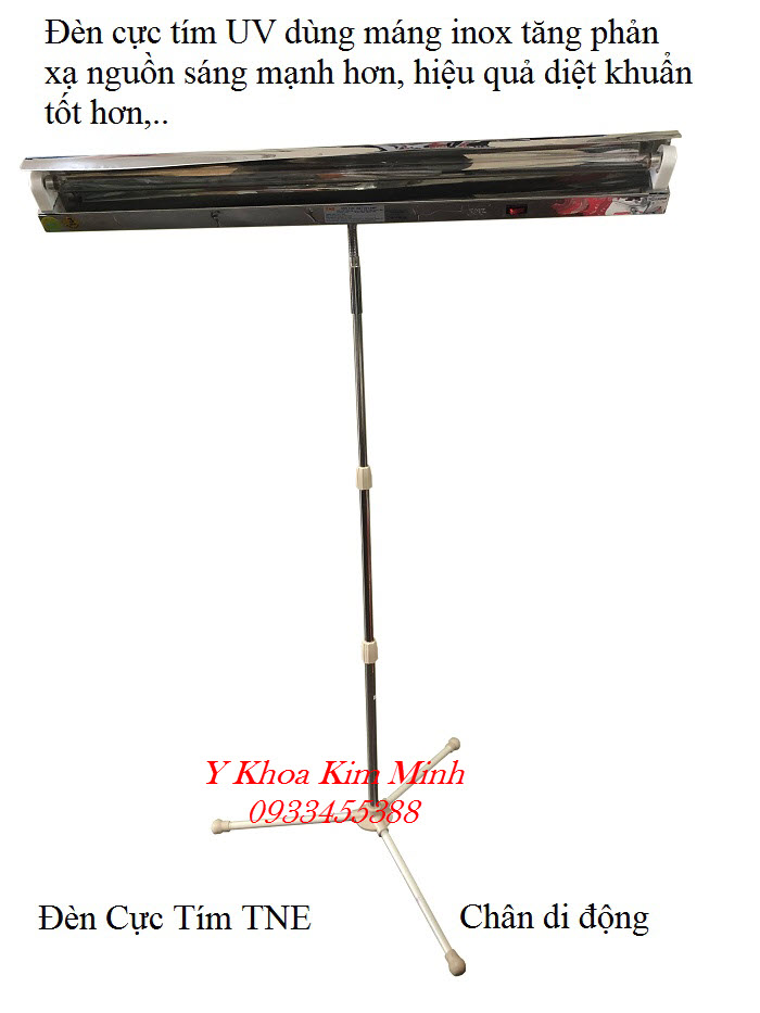 Đèn cực tím khử trùng UV TNE 6 tất, 9 tấn, 1m2 chân di động bán tại Tp Hồ Chí Minh - Y Khoa Kim Minh