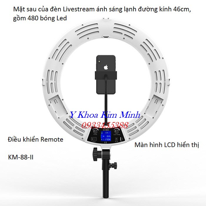 Công nghệ Led Lạnh, nguồn sáng tốt, chuyên nghiệp - Y khoa Kim Minh Den Livestream chuyen nghiep bong led lanh KM-88-II ban tai Tp Ho Chi Minh - Y khoa Kim Minh