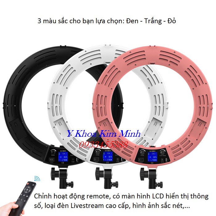 Đèn livestream bóng led công suất lớn 60W, 480 bóng led nhỏ - Y khoa Kim Minh Đèn Livestream bóng Led lạnh cao cấp KM-88-II bán tại Tp Hồ Chí Minh - Y Khoa Kim Minh