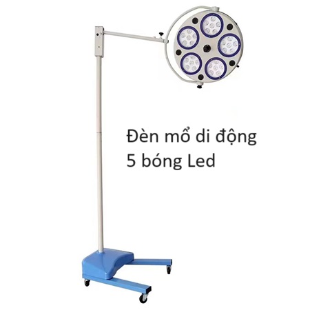 Đèn mổ di động 5 bóng Led bán ở Y Khoa Kim Minh