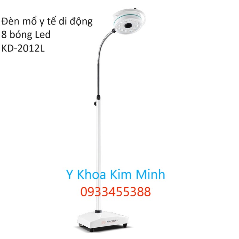 Đèn mổ tiểu phẫu y tế chân di động 12 bóng Led KD-2012L bán ở Y Khoa Kim Minh