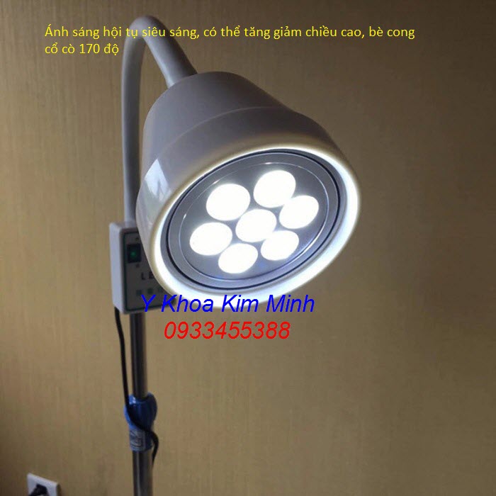 Đèn tiểu phẫu có nguồn sáng hội tụ siêu sáng, ánh sáng lạnh Led thích hợp cho các bác sĩ y tế thẩm mỹ - Y khoa Kim Minh