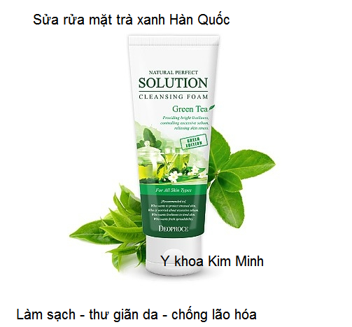 Deoproce green tea korea sua rua mat tra xanh han quoc ban tai tp hochimih y khoa kim minh