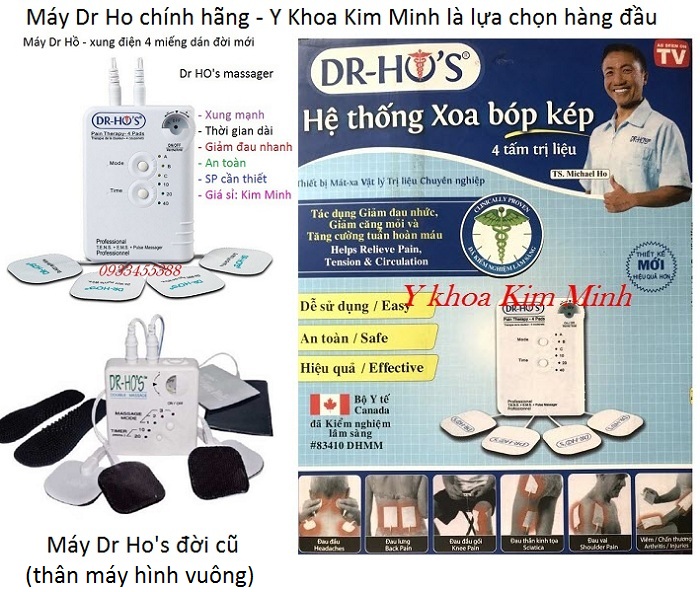 Dia chi cung cap may xung dien Dr Ho chinh hang ban tai Tp Ho Chi Minh - Y khoa Kim Minh