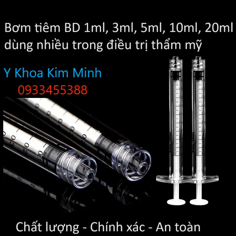 Bơm tiêm BD 1ml dùng nhiều trong ngành điều trị thẩm mỹ