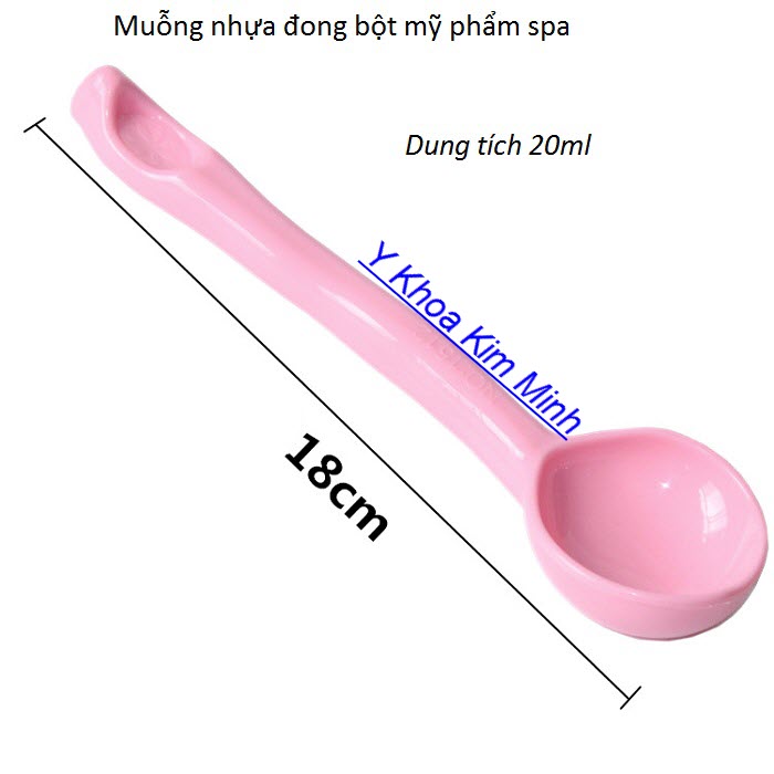 Thìa nhựa đong chia bột mỹ phẩm - Y Khoa Kim Minh Dia chi ban muong thia nhua, chen nhua dung dung bot my pham dung cho tham my vien spa - Y Khoa Kim Minh