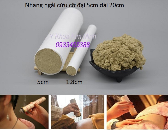 Nhang ngải cứu cỡ đại 5cm x 20cm bán tại Tp Hồ Chí Minh - Y Khoa Kim Minh