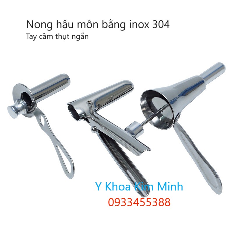 Bộ ba cây nong hâu môi kiểm tra bằng nội soi thép không gỉ inox 304