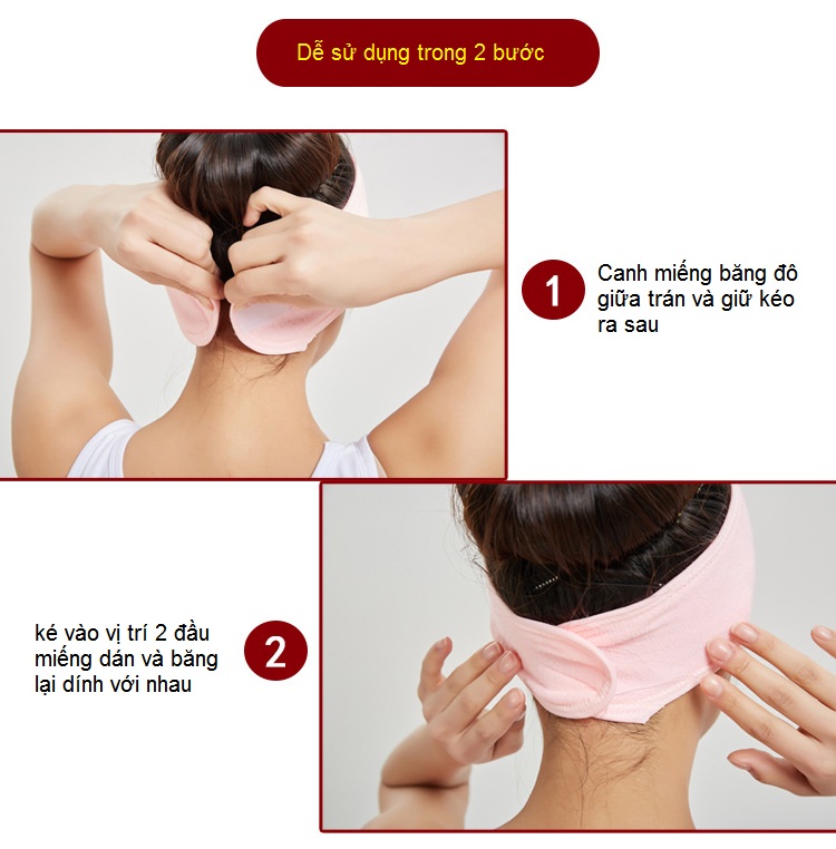 Băng đô quấn tóc sử dụng cho chị em phụ nữ - Y khoa Kim Minh Dia chi noi ban bang do quan toc - Y khoa Kim Minh 0933455388